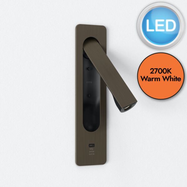 Astro Lighting - Keta - 1437037 - LED Bronze Reading Wall Light