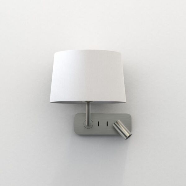 Astro Lighting - Side by Side - 1406003 & 5035003 - Nickel White Reading Wall Light