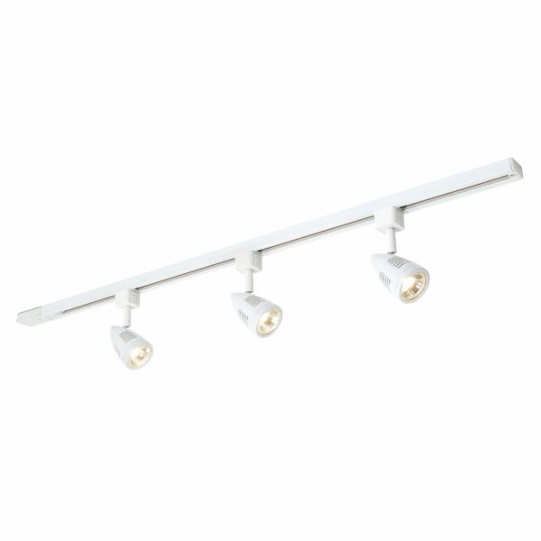 Saxby Lighting - Bullett - 48024 - White 3 Light Ceiling Track Light