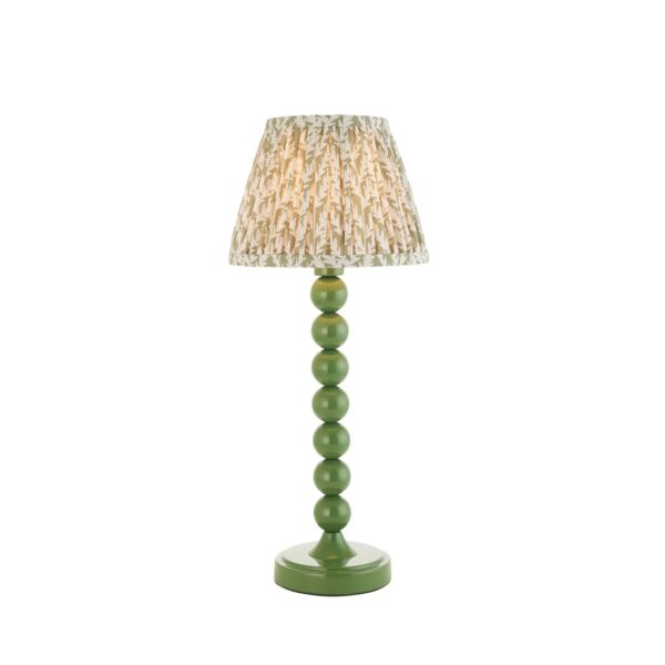 Endon Lighting - Higgledy & Leaf 20cm - 116250 - White Green Table Lamp With Shade