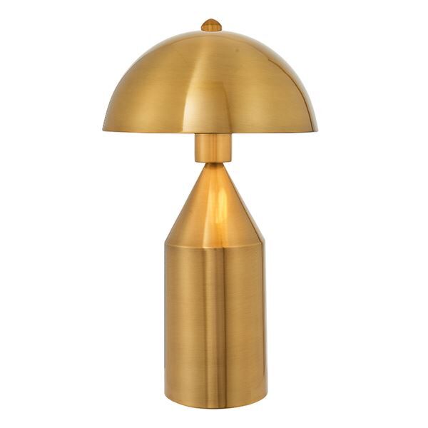 Endon Lighting - Nova - 90522 - Antique Brass White Table Lamp