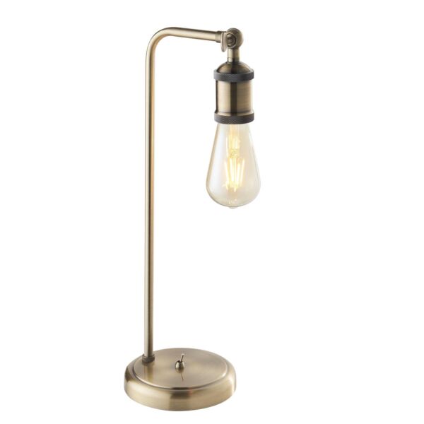 Endon Lighting - Hal - 97246 - Antique Brass Table Lamp