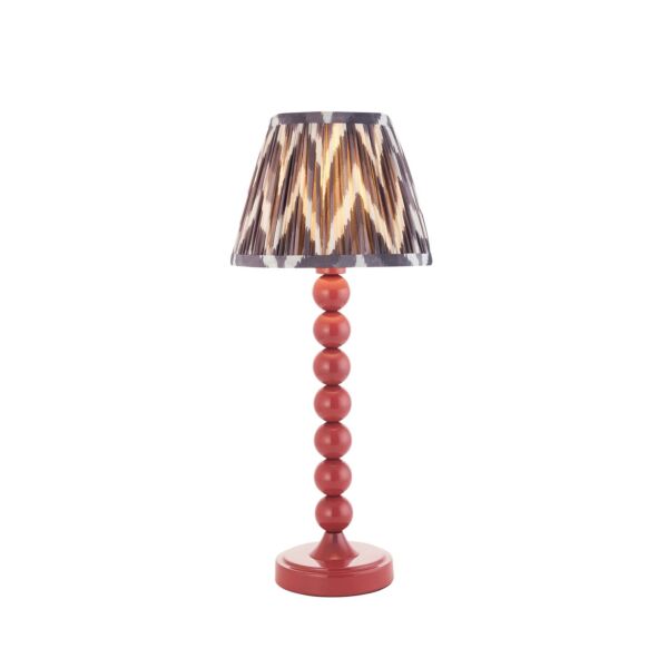 Endon Lighting - Higgledy & Zigzag 20cm - 116278 - Pink Grey Table Lamp With Shade