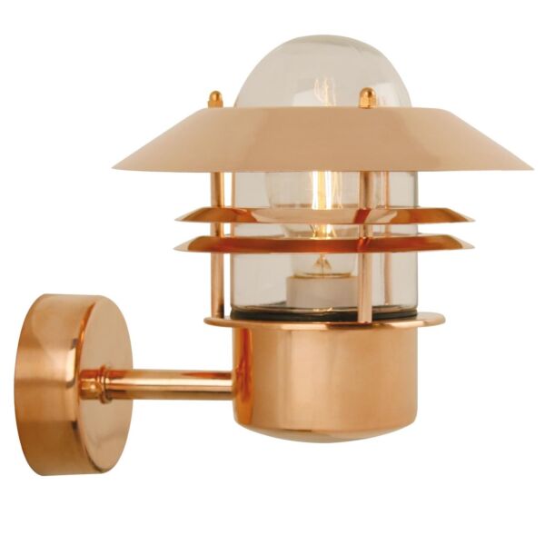 Nordlux - Blokhus - 25011030 - Copper Clear Glass IP54 Outdoor Wall Light