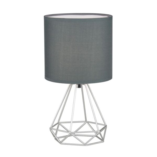 Christie - Silver Geometric Lamp