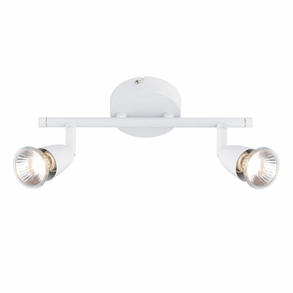 Saxby Lighting - Amalfi - 43282 - White 2 Light Ceiling Spotlight