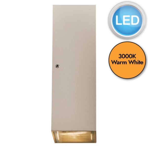 Nordlux - Rold Flat - 84151008 - LED Sand 2 Light IP54 Outdoor Wall Washer Light