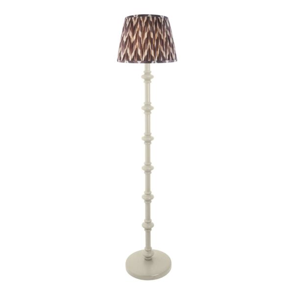 Endon Lighting - Carnaby & Zigzag 35cm - 115477 - White Grey Floor Lamp