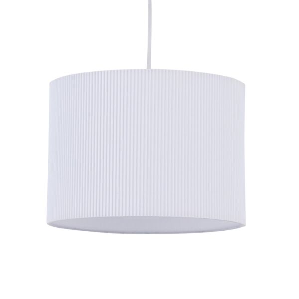 White Pleated 33cm Pendant Lightshade