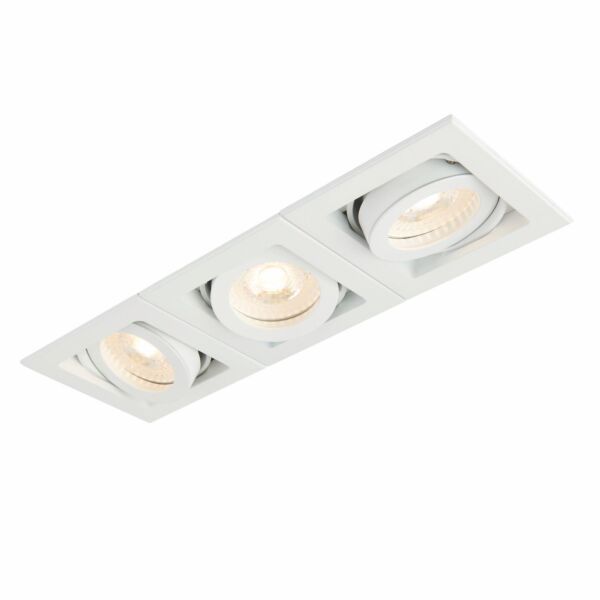 Saxby Lighting - Xeno - 78532 - White 3 Light Recessed Ceiling Downlight