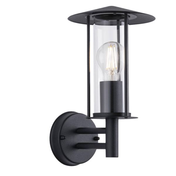 Treviso - Black Lantern Style Outdoor Wall Light