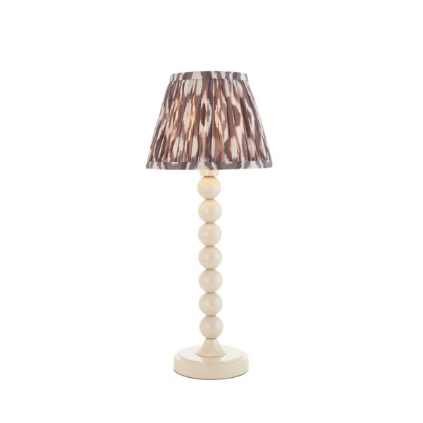 Endon Lighting - Higgledy & Ikat 20cm - 116227 - White Grey Table Lamp With Shade