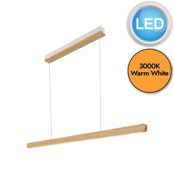 Nordlux - Ilgas - 2412053014 - LED Wood Bar Ceiling Pendant Light