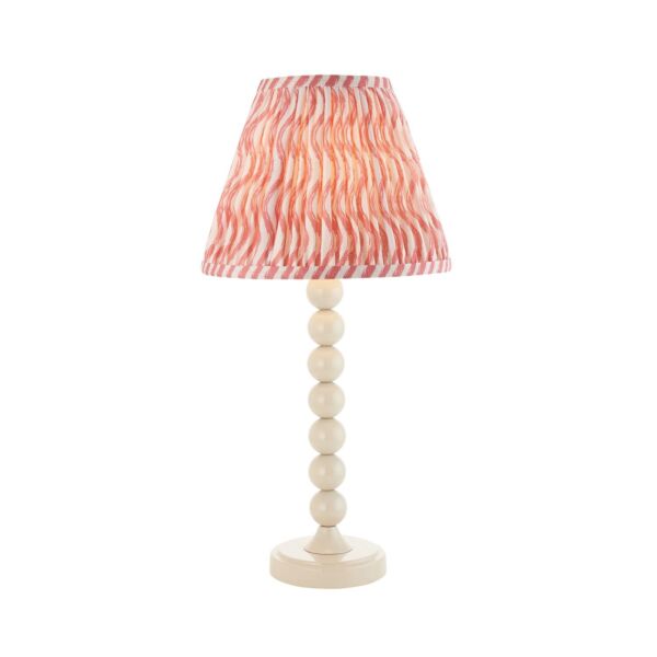 Endon Lighting - Higgledy & Ripple 25cm - 114686 - White Pink Table Lamp With Shade