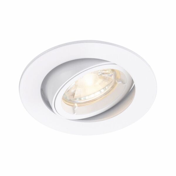 Saxby Lighting - Cast - 76007 - White Tilt Matt Recessed Ceiling Downlight