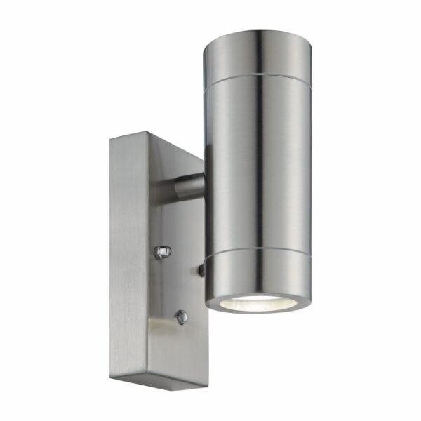 Blaze - Stainless Steel Outdoor Up Down Photocell Sensor Wall Light