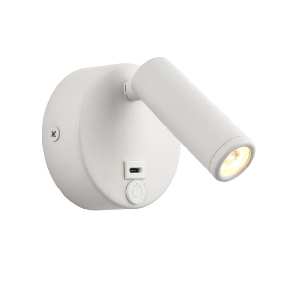 Saxby Lighting - Lumos Mini - 120967 - LED White Reading Wall Light