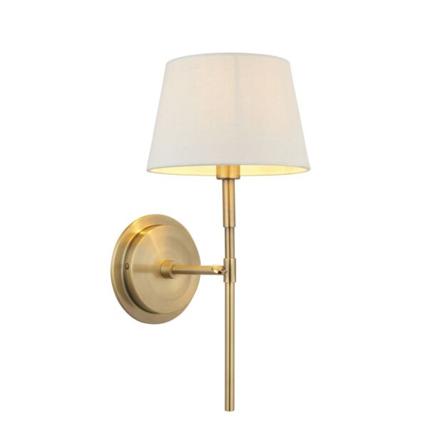 Endon Lighting - Rennes - 103355 - Antique Brass Ivory Wall Light