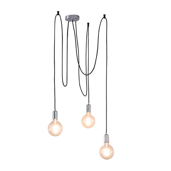 Endon Lighting - Studio - 76576 - Chrome 3 Light Ceiling Pendant Light