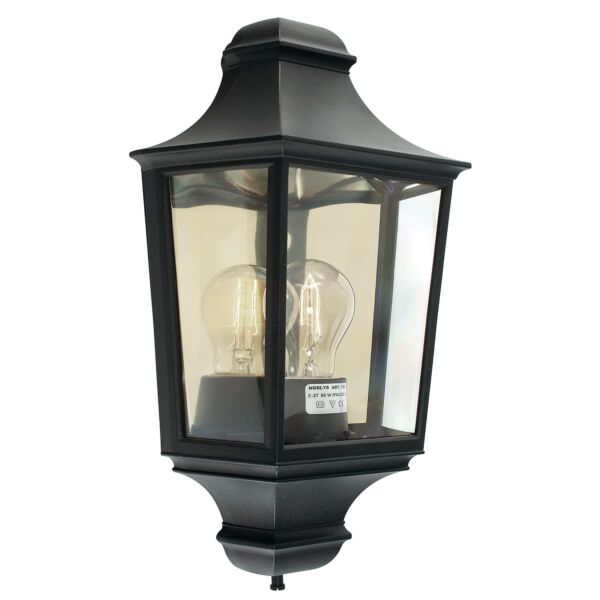 Elstead - Norlys - Turin T9-BLACK Half Lantern