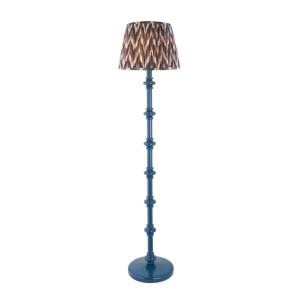 Endon Lighting - Carnaby & Zigzag 35cm - 116145 - Blue Grey Floor Lamp