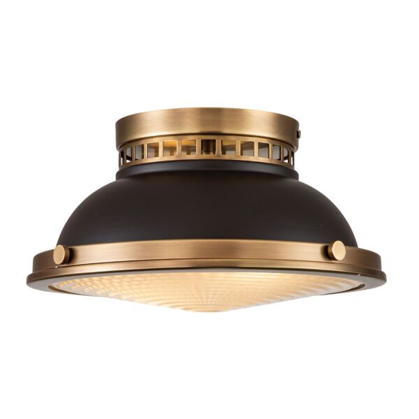 Hinkley Lighting - Amelia - HK-AMELIA-F-M-RB - Buckeye Bronze Clear Glass 2 Light Flush Ceiling Light