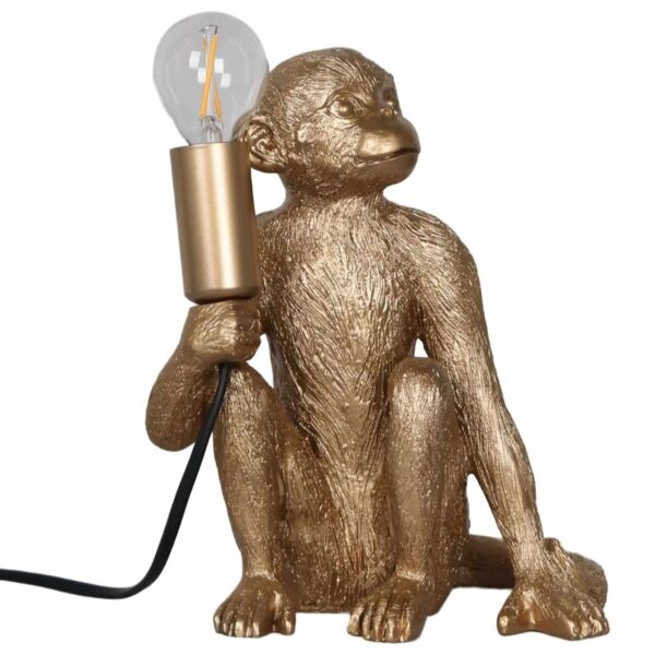 Gold Monkey Table Lamp or Beside Light