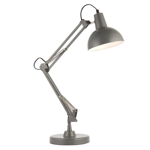 Endon Lighting - Marshall - 90561 - Slate Grey White Task Table Lamp