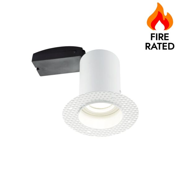 Saxby Lighting - Ravel - 81572 - White Recessed Fire Rated Ceiling Downlight