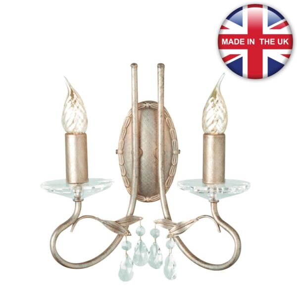 Elstead - Christina CRT2-SILVER-GOLD Wall Light