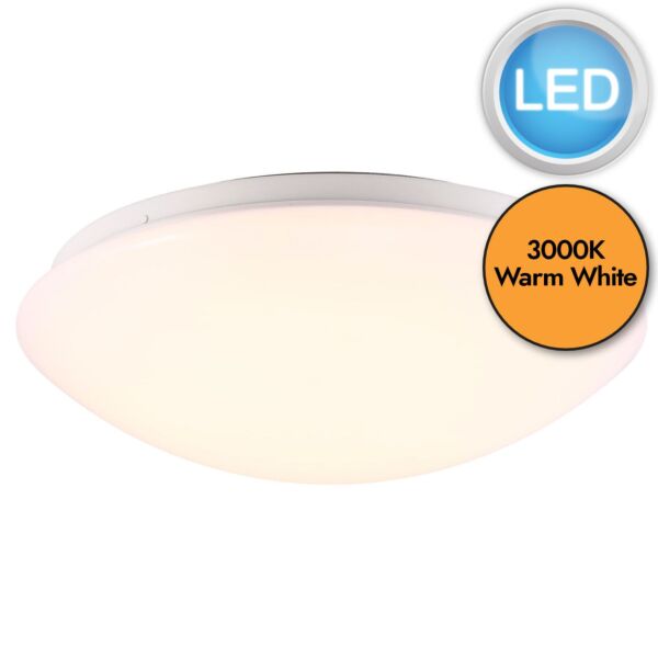 Nordlux - Ask 28 - 45356001 - LED White IP44 Bathroom Ceiling Flush Light