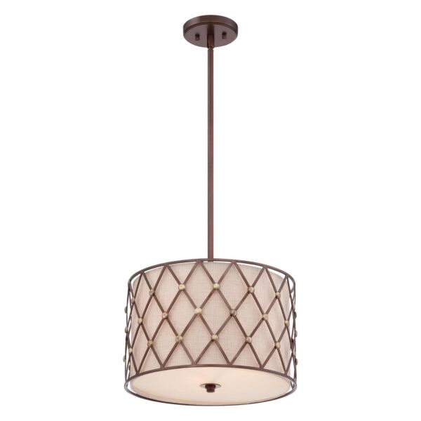 Elstead - Quoizel - Brown Lattice QZ-BROWN-LATTICE-P-M Pendant