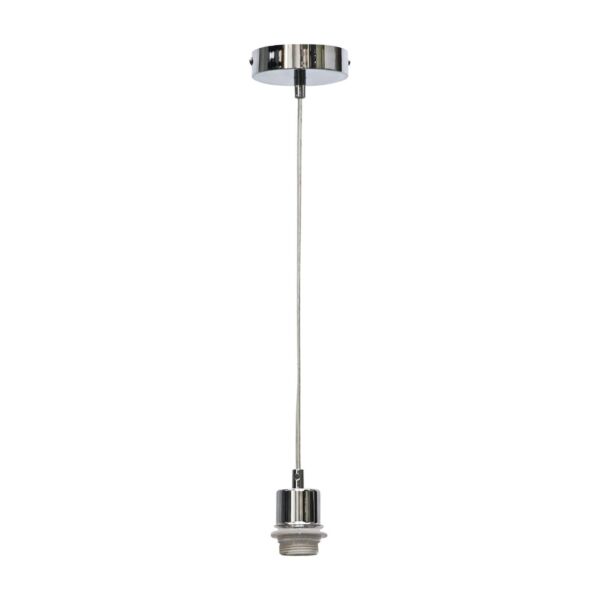 Carss - Polished Chrome Ceiling Pendant Flex Suspension Kit for Easy Fit Shades