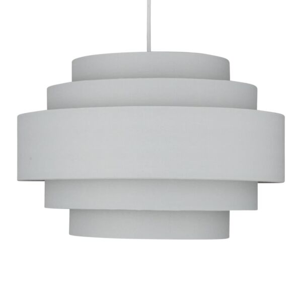 Light Grey 5 Tier Ceiling Light Shade