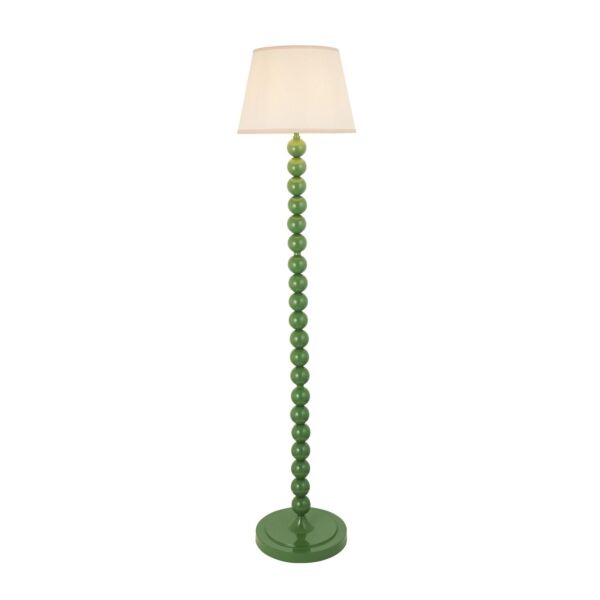 Endon Lighting - Higgledy & Ivy 35cm - 116184 - Green Vintage White Floor Lamp