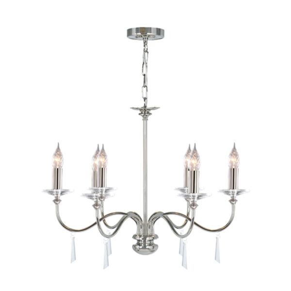 Elstead - Finsbury Park FP6-POL-NICKEL Chandelier