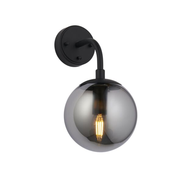 Nostalgia - Black Smoked Glass Wall Light