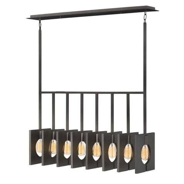 Quintiesse - QN-LUDLOW8-GR - Ludlow 8 Light Pendant - Brushed Graphite