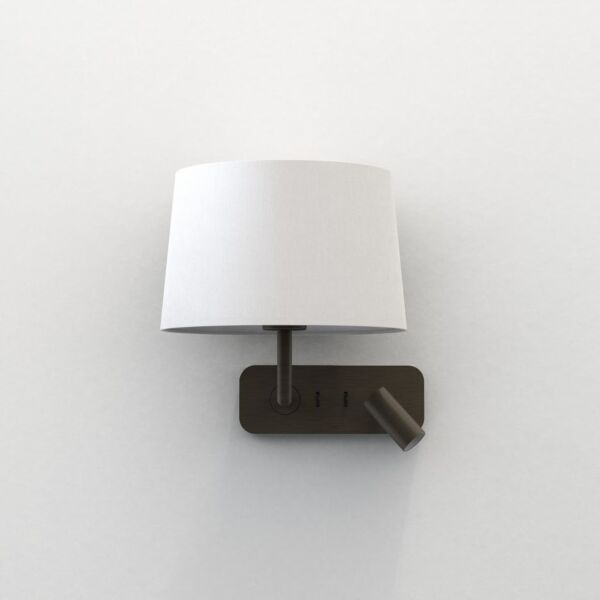 Astro Lighting - Side by Side - 1406004 & 5035003 - Bronze White Reading Wall Light