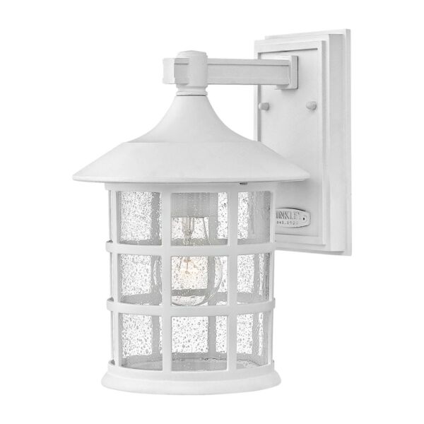 Hinkley Lighting - Freeport - HK-FREEPORT2-M-TWH - White Clear Seeded Glass IP44 Outdoor Wall Light