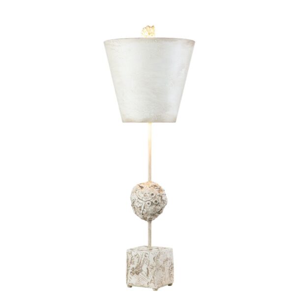 Flambeau Lighting - Petra - FB-PETRA-TL - Bone White Parchment Table Lamp With Shade