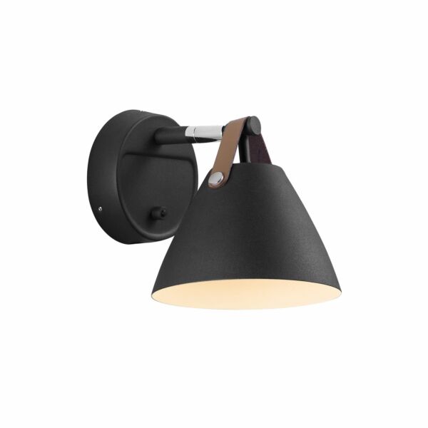 Nordlux - Strap 15 - 84291003 - Black Plug In Wall Light