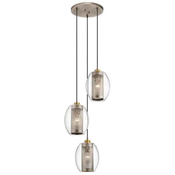 Kichler Lighting - Asher II - KL-ASHER-3PC-AP - Antique Pewter 3 Light Ceiling Pendant Light