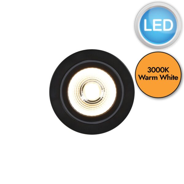 Nordlux - Alec 1-Kit - 2110350103 - LED Black IP44 Bathroom Recessed Ceiling Downlight