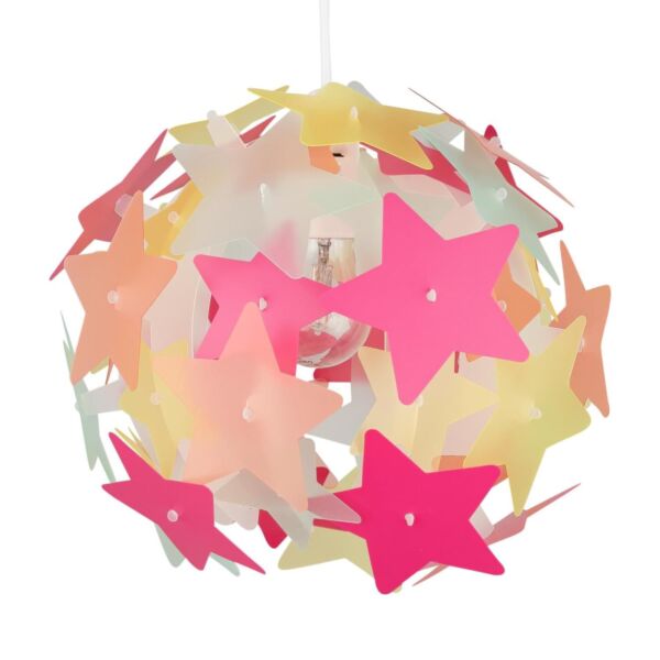 Multi Coloured Stars Easy Fit Light Shade