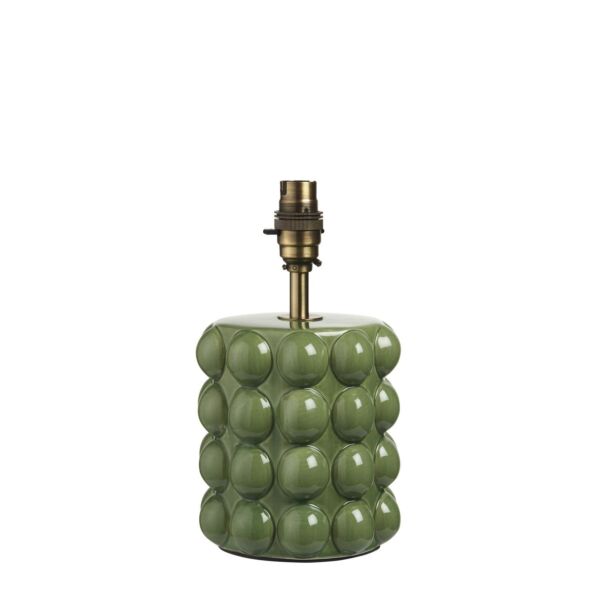 Endon Lighting - Bobble - 111257 - Olive Green Aged Brass Ceramic Base Only Table Lamp