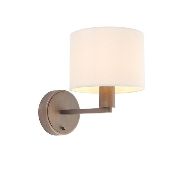 Endon Lighting - Daley - 73018 - Antique Bronze Marble Wall Light