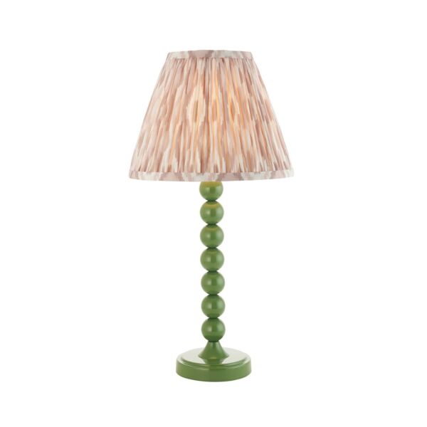 Endon Lighting - Higgledy & Ikat 25cm - 114710 - Green Neutral Table Lamp With Shade