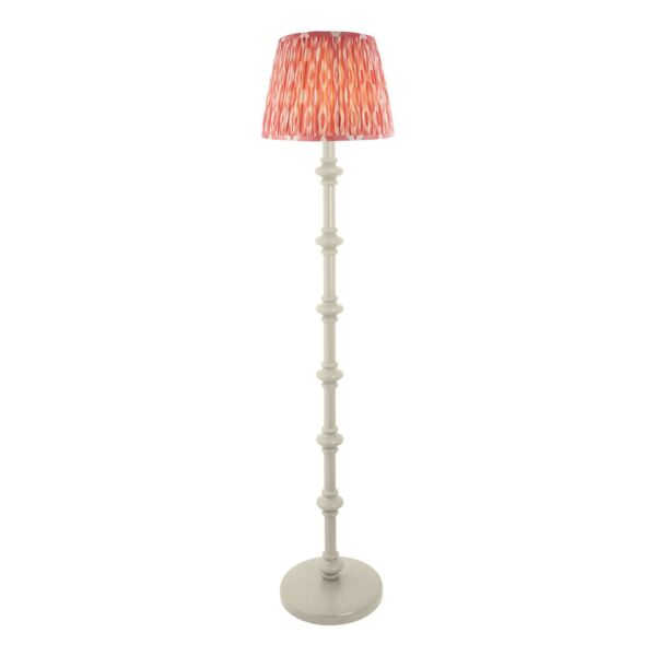 Endon Lighting - Carnaby & Ikat 35cm - 115478 - White Pink Floor Lamp