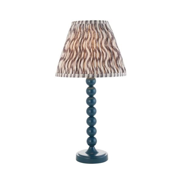 Endon Lighting - Higgledy & Ripple 25cm - 114716 - Blue Grey Table Lamp With Shade